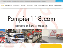 Tablet Screenshot of pompier118.com